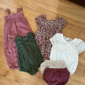 Baby Girl Clothes Lot 18-24 Mo Boho Summer Neutral
